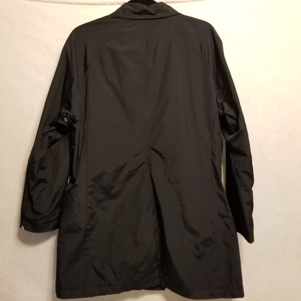 Columbia XL Jacket Black Nylon Mid Length Lined Weather Resistant Classic Basic - Picture 7 of 9